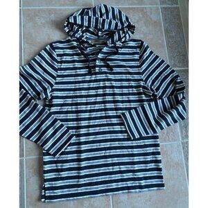 Design Studio French cotton blend terry‎ striped sweatshirt hoodie  men size M